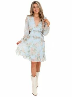 She + Sky Sale Memory Fades Floral Dress