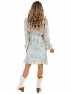She + Sky Sale Memory Fades Floral Dress