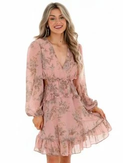 She + Sky Sale Memory Fades Floral Dress