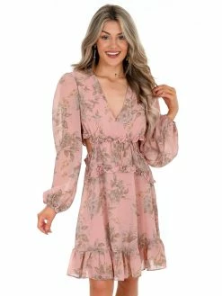 She + Sky Sale Memory Fades Floral Dress