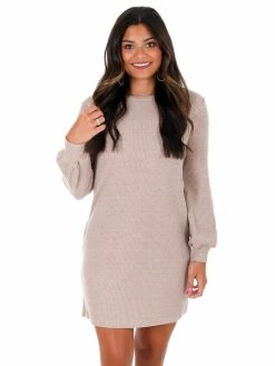 She + Sky Girls Like Me Thermal Knit Dress