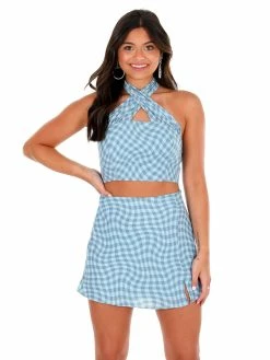 Le Lis Dance With Me Checker Two Piece Set Sale