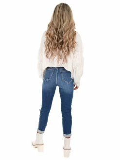 In The Beginning First Class Turtleneck Fringe Sweater