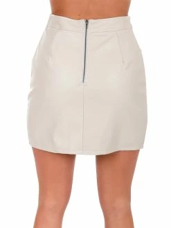Brand new 🌟 She + Sky Comfort Zone Faux Leather Mini 👗 Skirt Bottoms 😍 19 She + Sky Comfort Zone Faux Leather Mini Skirt Bottoms