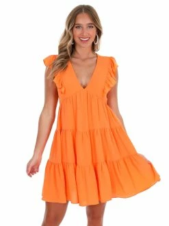 She + Sky Apparel Defensive End Ruffled Dress