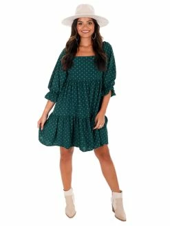 She + Sky Real As It Gets Dots Dress