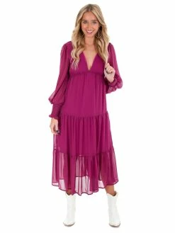 She + Sky What's Next Tiered Maxi Dress