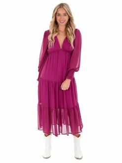 She + Sky What's Next Tiered Maxi Dress