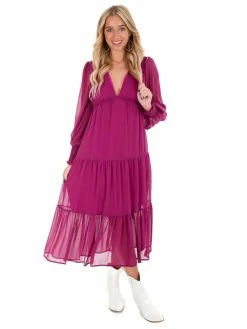 She + Sky What's Next Tiered Maxi Dress