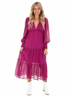 She + Sky What's Next Tiered Maxi Dress