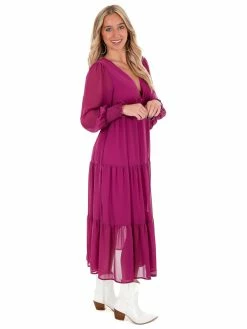 She + Sky What's Next Tiered Maxi Dress