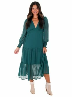 She + Sky What's Next Tiered Maxi Dress