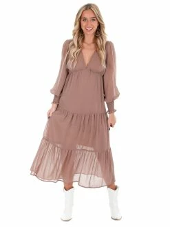She + Sky What's Next Tiered Maxi Dress
