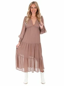 She + Sky What's Next Tiered Maxi Dress