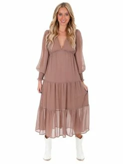 She + Sky What's Next Tiered Maxi Dress