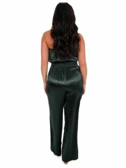 She + Sky Playsuits Anywhere With You Satin Jumpsuit