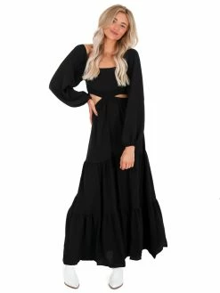 She + Sky Shake It Off Cut Out Maxi Dress Dresses