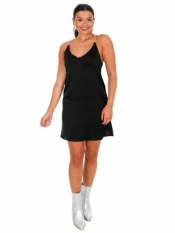 She + Sky We Are Tonight Satin Mini Dress Dresses