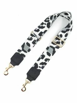 BC Handbags Silver Leopard Strap