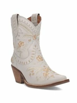Dan Post Boot Co. Primrose White Cowboy Boots