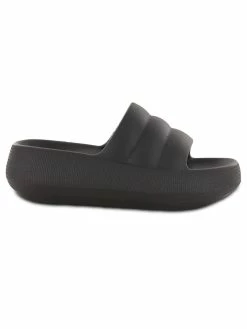 MIA Sandals Kandy Black Platform Pillow Slides
