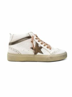 ShuShop Company Paulina Bone Snake Sneakers