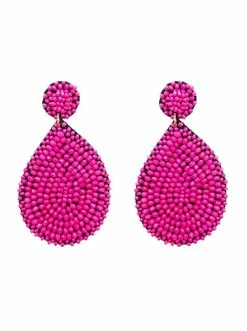 Treasure Import Glass Beaded Teardrop Earrings