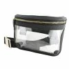 Capri Designs Clear Black Belt Bag Gameday