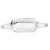 BC Handbags Quilted Silver Fanny Pack