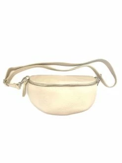BC Handbags Beige Leather Belt Bag