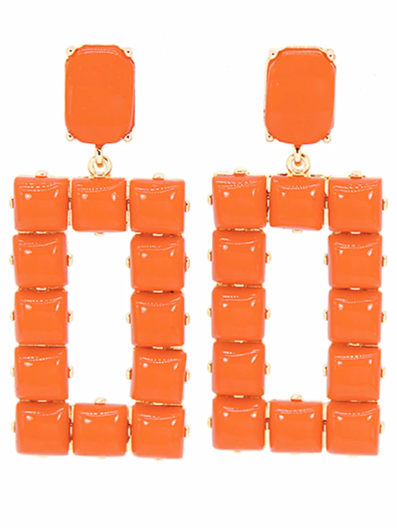 Brand new ๐ Golden Stella Jewelry Orange Rectangle Acrylic Bead Earrings ๐ฅฐ 1 Golden Stella Jewelry Orange Rectangle Acrylic Bead Earrings