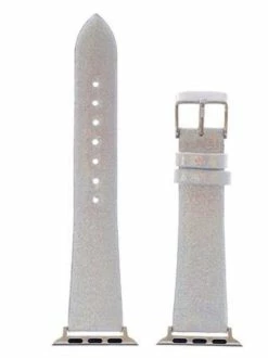 A.N Enterprises Watch Bands Metallic Silver Smart Watch Band