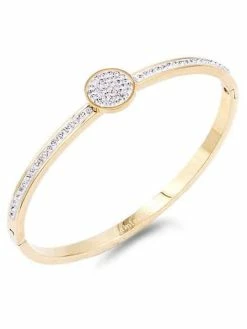 Impression Costume Jewelry Bracelets Stainless Steel CZ Circle Bracelet