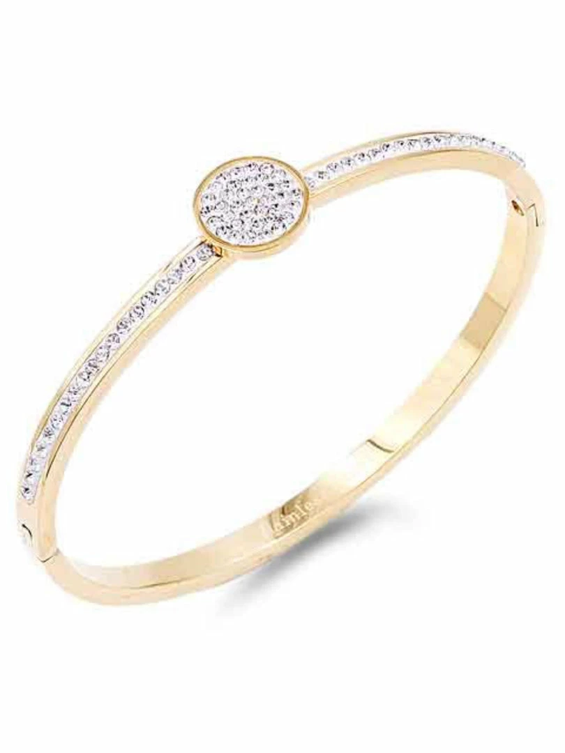 Wholesale ❤️ Impression Costume Jewelry Bracelets Stainless Steel CZ Circle Bracelet 🧨 2 Impression Costume Jewelry Bracelets Stainless Steel CZ Circle Bracelet