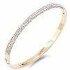 Impression Costume Jewelry Stainless Steel CZ Stone Bangle Bracelet Bracelets