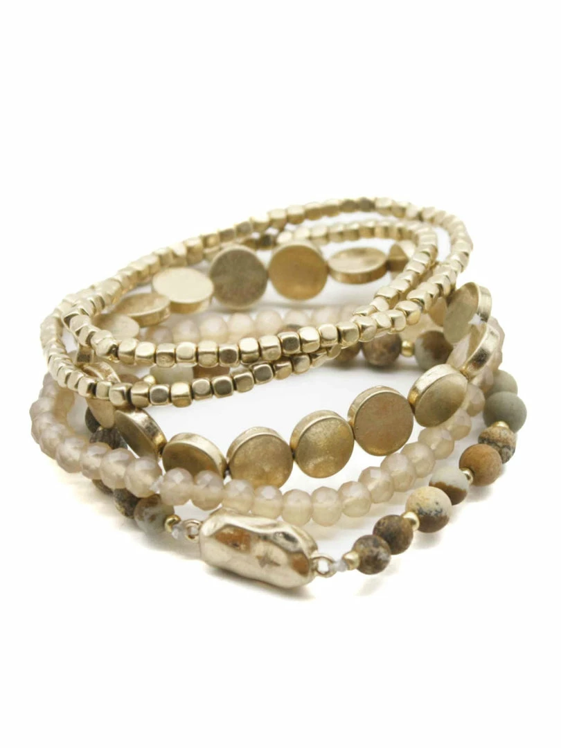 Wholesale โ Joyful Jewelry Bracelets Beaded Stack Bracelet ๐ 3 Joyful Jewelry Bracelets Beaded Stack Bracelet