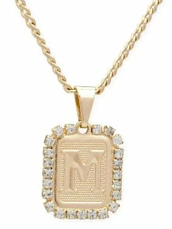 Jewelry BRACHA Royal Initial Card Necklace Necklaces