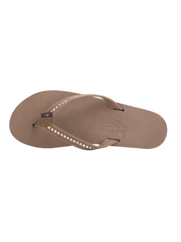 Flash Sale 🥰 Footwear Rainbows Crystal Collection Leather 🩴 Sandal - Dark Brown 👏 3 Footwear Rainbows Crystal Collection Leather Sandal - Dark Brown