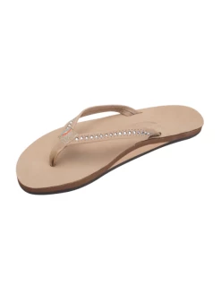 Footwear Crystal Collection Leather Sandal - Sierra Brown Rainbows