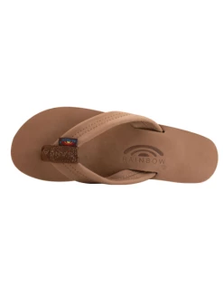 Footwear Six Layer Leather Wedge - Dark Brown