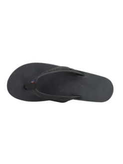 Footwear Rainbows The Willow Double Arch Support Leather Sandal - Black