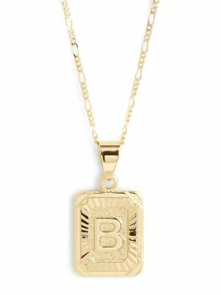 Jewelry BRACHA Initial Card Necklace