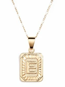 Jewelry BRACHA Initial Card Necklace