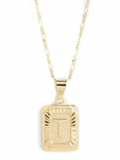 Jewelry BRACHA Initial Card Necklace