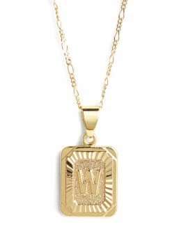 Jewelry BRACHA Initial Card Necklace