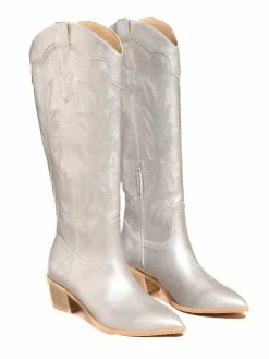 MiiM Samantha Silver Western Boots