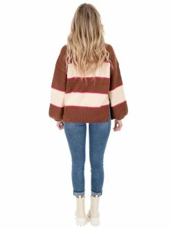 Entro Sweater Weather Striped Top Tops