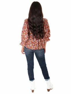 Entro Sway To The Rhythm Floral Top Sale