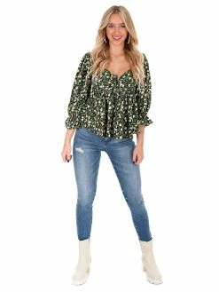 Entro Sway To The Rhythm Floral Top Sale
