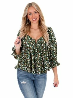Entro Sway To The Rhythm Floral Top Sale